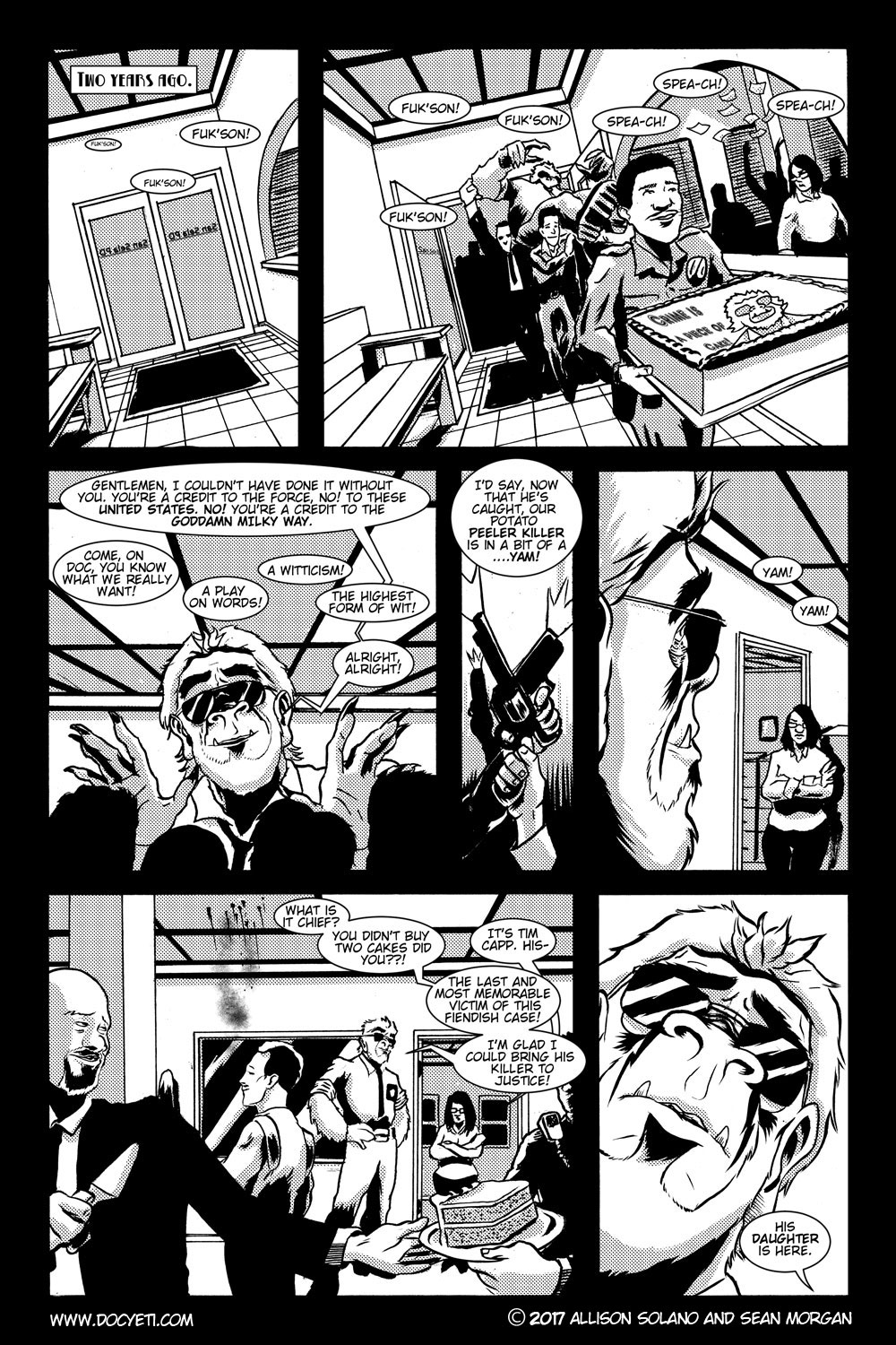 This Yeti for Hire! or the Yeti with the Lace Kerchief! Issue 2 pg.1